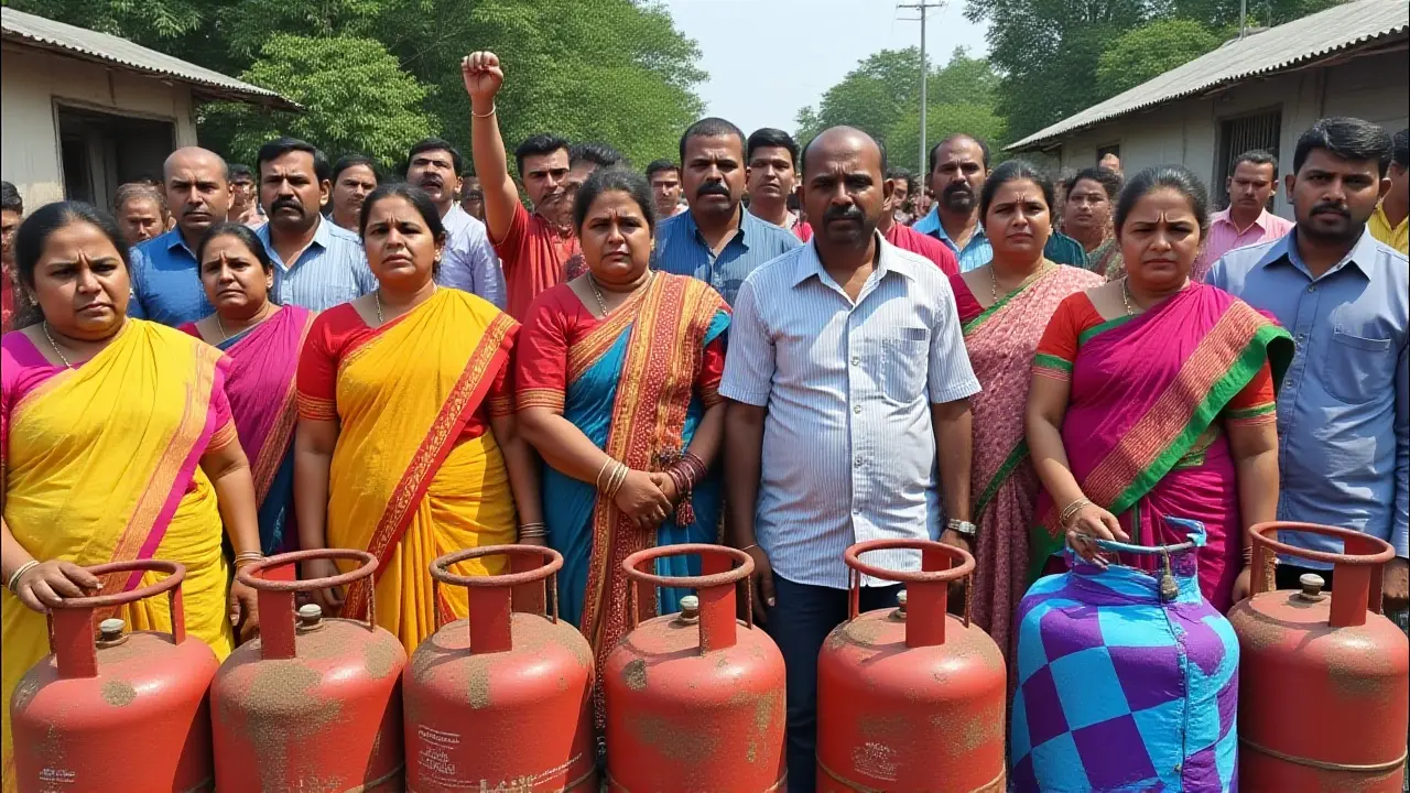 रंची में गैस संकट: बुकिंग के बाद भी सिलेंडर न मिलने पर हुए विरोध प्रदर्शन